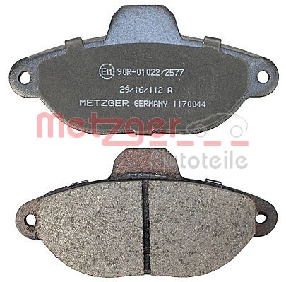 METZGER 1170044 Bremsbelagsatz, Scheibenbremse
